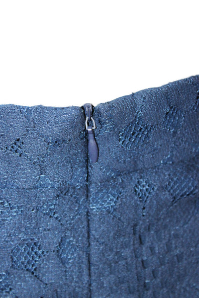 Darling Womens Straight Pencil Skirt Dark Blue Knee-Length Size 12