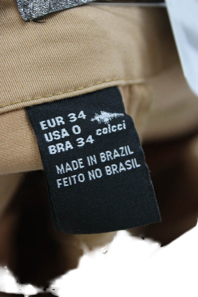 Colcci Unisex Chino Shorts Beige Cotton Elastane Size 0