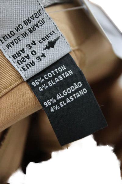 Colcci Unisex Chino Shorts Beige Cotton Elastane Size 0