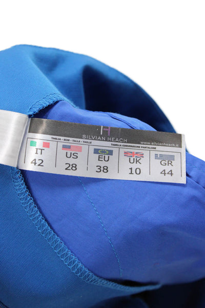 Silvian Heach Unisex Blue Chino Shorts Polyester Cotton Elastane Size 42