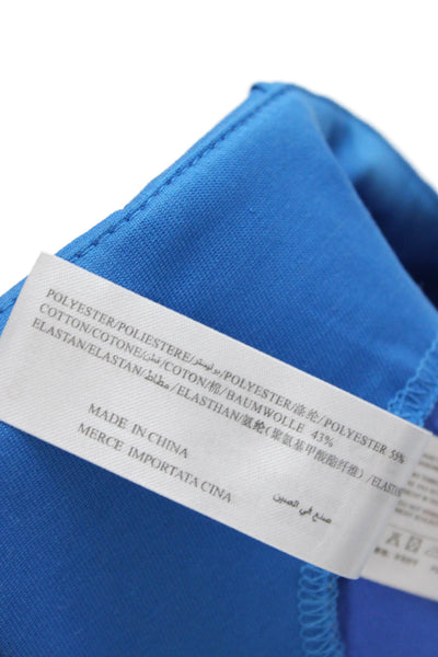 Silvian Heach Unisex Blue Chino Shorts Polyester Cotton Elastane Size 42