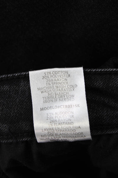 Black Label Womens Dark Gray Straight Pencil Midi Skirt Size M