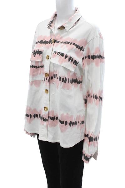 Johanna Paris Womens Collared Black Button-Up Long Sleeve Cotton Size S