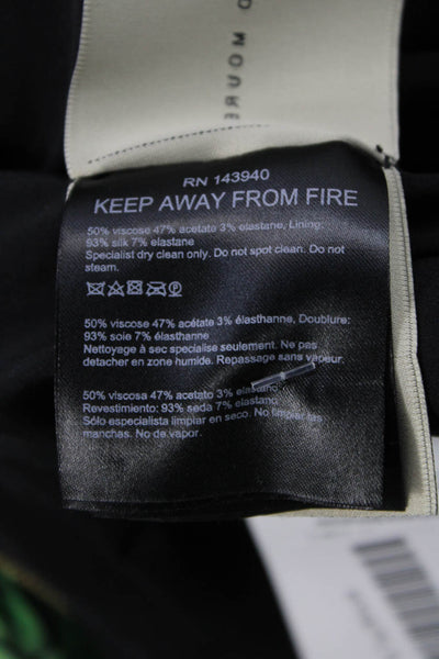 Roland Mouret Womens Sleeveless Black Zip Top Size 4