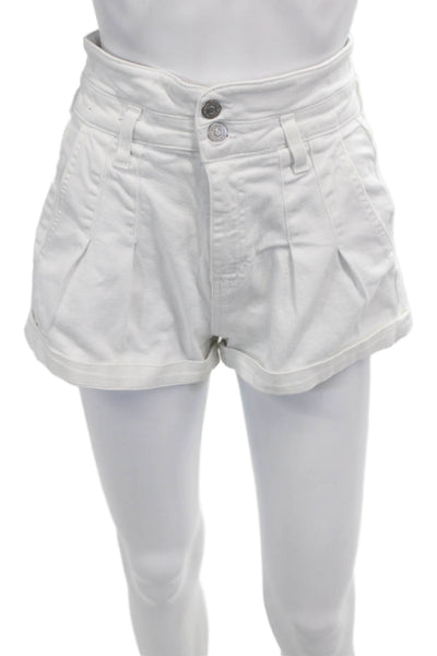 Veronica Beard Unisex Chino Shorts White Size 25