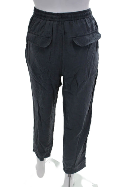Zara Unisex Jogger Pants Dark Gray Drawstring Modal Size XS