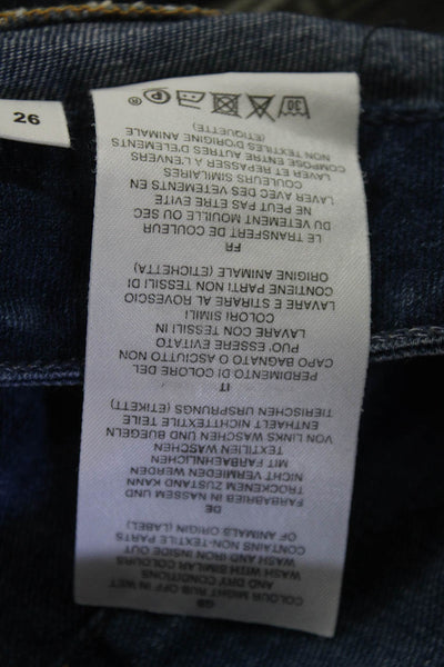 Closed Womens Skinny Ankle Cropped Blue Jeans Mid Rise Size 26