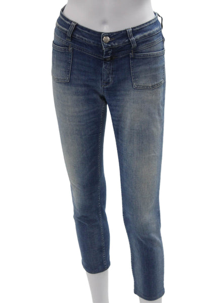Closed Women Ankle Cropped Blue Jeans Petite Size 26