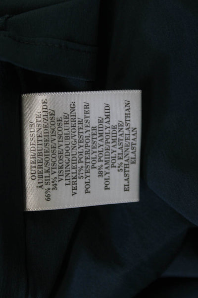 L.K. Bennett Women Sheath Dress Green Floral Sleeveless Size 8