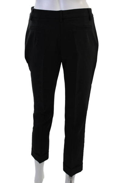 Hotel Particulier Women Ankle Cropped Dress Pants Black Polyester Size 36