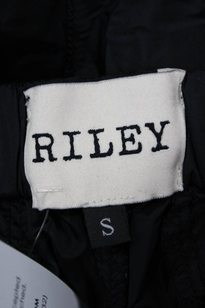 Riley Unisex Cargo Jogger Pants Black Nylon Blend Army Size S