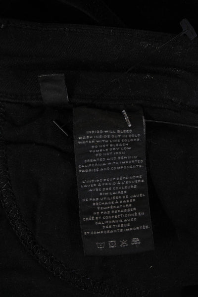 J Brand Womens Black 90s Pants Stretch Cotton Modal Size 28