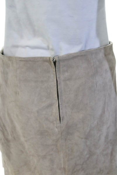BLANKNYC Womens Leather Mini Wrap Skirt Beige Size 28