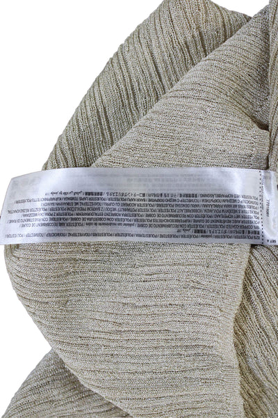 MNG Womens Pullover Sweater Beige Crew Neck Long Sleeve Size M