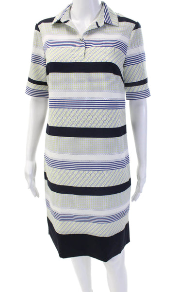 Banana Republic Womens Shirt Dress Black Collared Short Sleeve Cotton Size XS