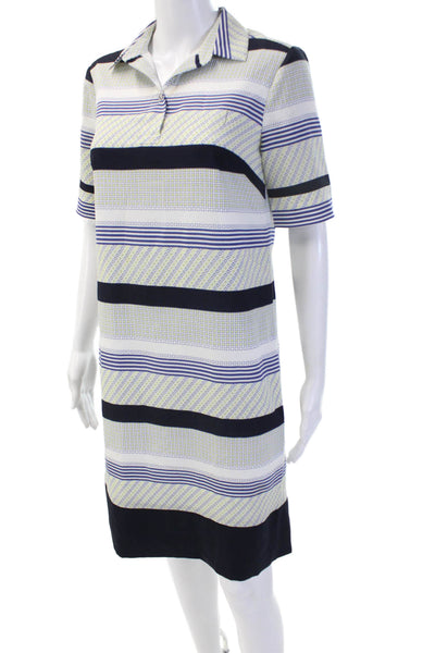 Banana Republic Womens Shirt Dress Black Collared Short Sleeve Cotton Size XS
