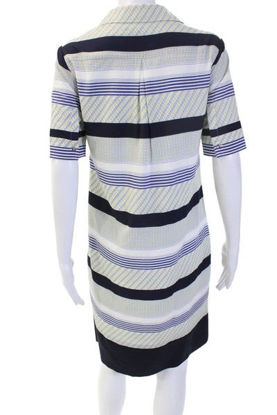 Banana Republic Womens Shirt Dress Black Collared Short Sleeve Cotton Size XS