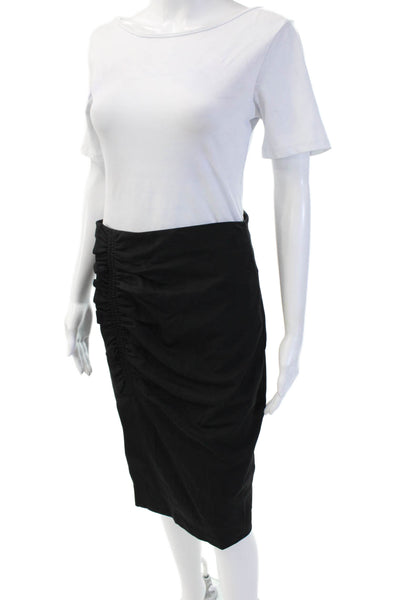 DKNY Womens Straight Pencil Skirt Black Size XS