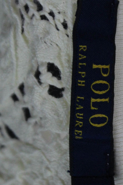 Polo Ralph Lauren Womens White Cotton Square Neck Camisole Bohemian Size S