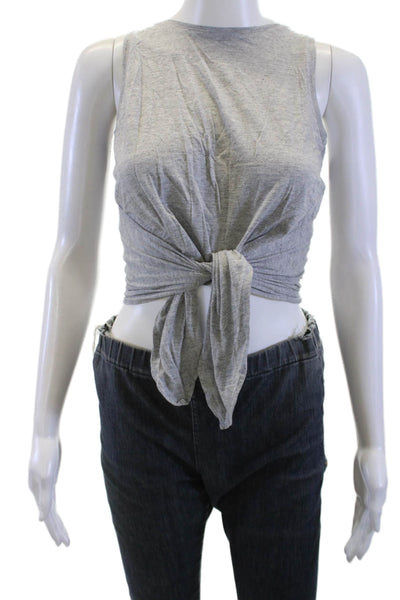 Club Monaco Womens Cropped Gray Tank Size S