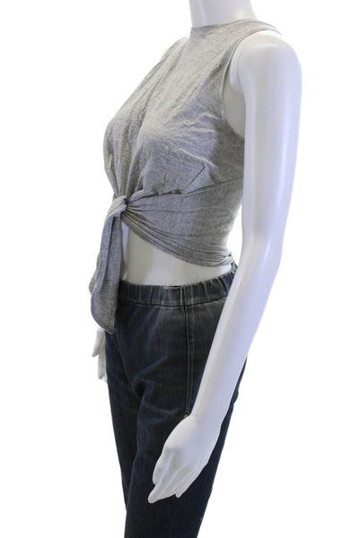 Club Monaco Womens Cropped Gray Tank Size S