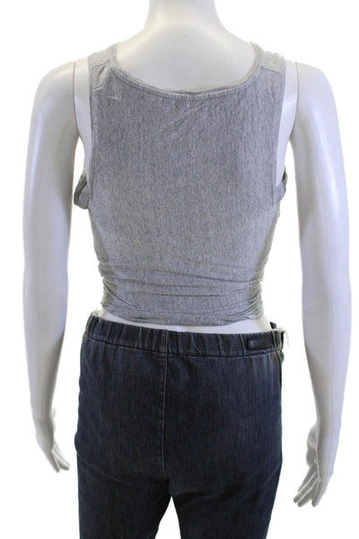 Club Monaco Womens Cropped Gray Tank Size S