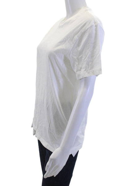 J Crew Mens T-Shirt White 100% Cotton Crew Neck Short Sleeve Size S