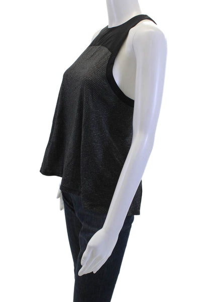 Lululemon Women Sleeveless High Neck Tank Black Nylon Blend Size 6