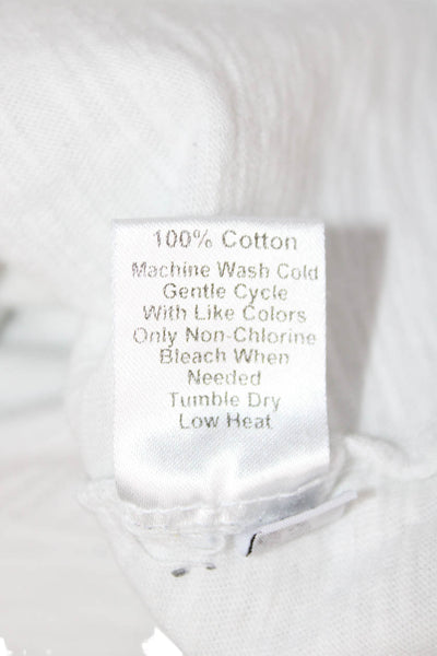 Wilt Womens Basic Jersey V-Neck Short Sleeve Cotton T-Shirt White Size M