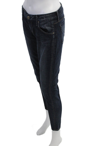Hudson Womens Ankle Cropped Dark Blue Jeans Size 28