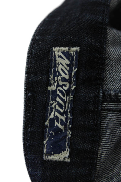 Hudson Womens Ankle Cropped Dark Blue Jeans Size 28