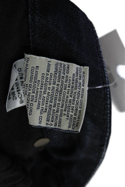 Hudson Womens Ankle Cropped Dark Blue Jeans Size 28