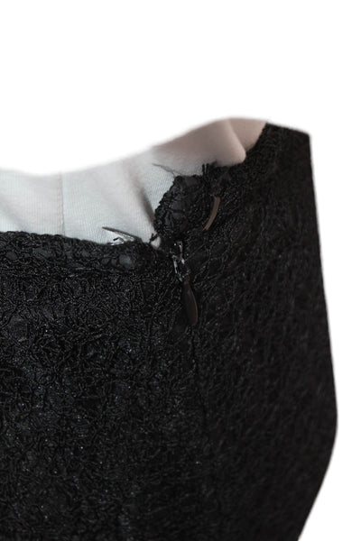 Lafayette 148 New York Womens A-Line Maxi Skirt Black Polyester Blend Size 8