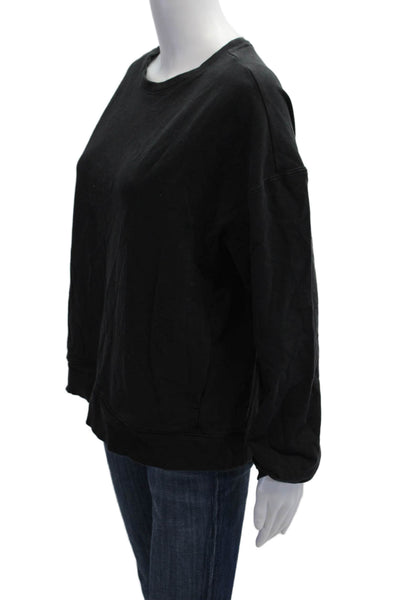 All In Motion Women Pullover Sweatshirt Black Crew Neck Long Sleeve Size XL