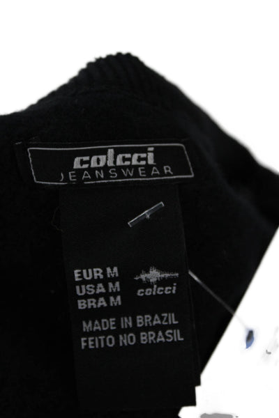 Colcci Womens Pullover Sweatshirt Black Bird Graphic Long Sleeve Size M
