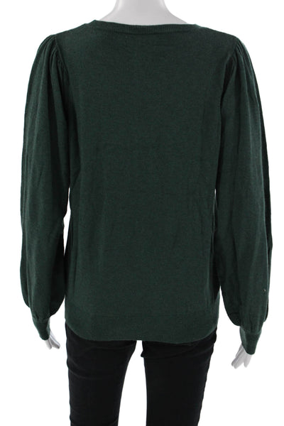 Molly Bracken Womens Pullover Sweater Green Long Sleeve Size S
