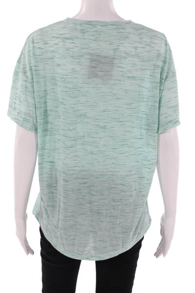 Pink Martini Womens Basic Light Blue Crew Neck Short Sleeve T-Shirt Size XS