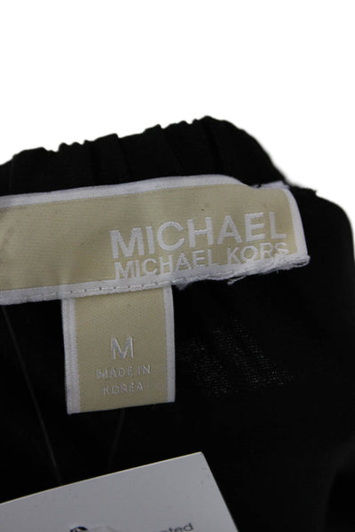 Michael Michael Kors Women Black Long Sleeve Designer Blouse Size M
