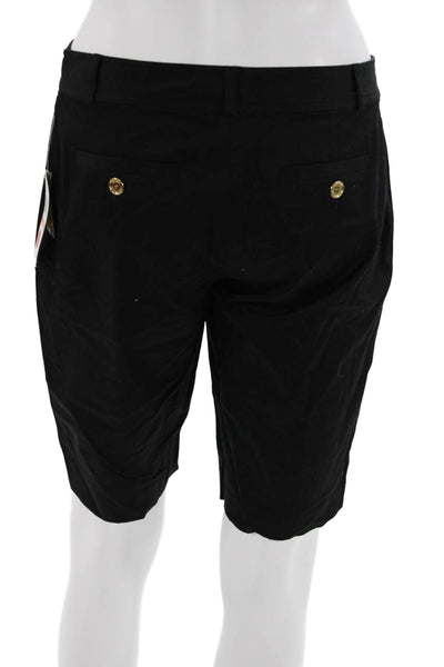 Michael Michael Kors Unisex Chino Shorts Black Cotton Spandex Size 2