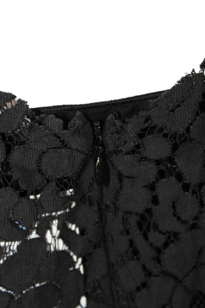Velvet by Graham & Spencer Womens Black Floral Square Neck Tank Top Size M