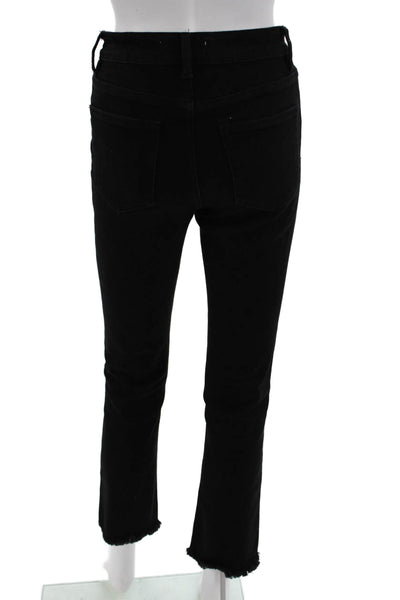 Vervet Womens Cropped Skinny Black Jeans Juniors Size 25