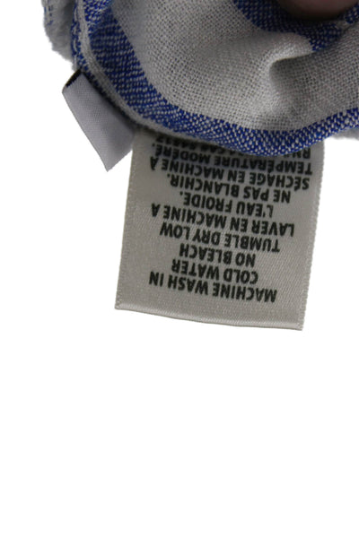 Bella Dahl Womens Striped Shirt Dress Blue Sleeveless Button Short Size XS