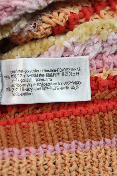 Zara Girls Cotton Blend Knit Striped Pullover Sweater Top Multicolor Size 9-10