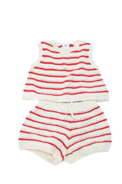 Zara Girls Embroidered Sleeveless Jumpsuit Sage Size 2-3Y