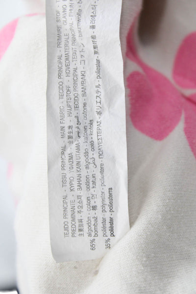 Zara Girls Cotton Floral Sweatshirt + Shorts Set Cream Size 2-3Y