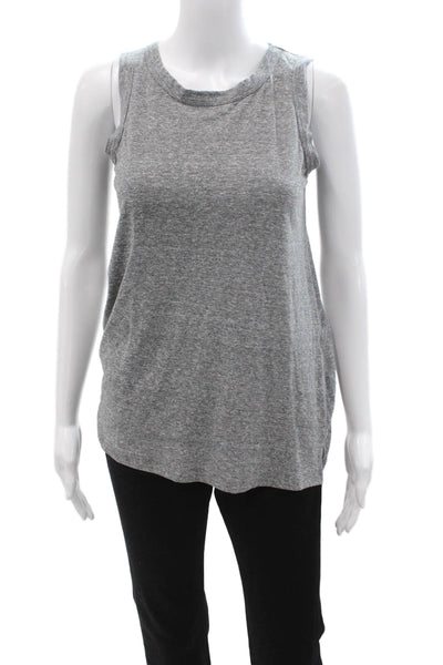 Current/Elliott Womens Gray Jersey Tank Crewneck Size 0