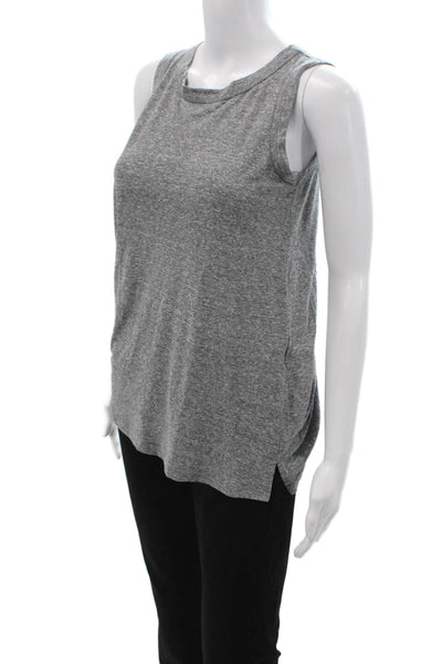 Current/Elliott Womens Gray Jersey Tank Crewneck Size 0