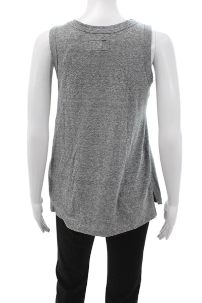 Current/Elliott Womens Gray Jersey Tank Crewneck Size 0