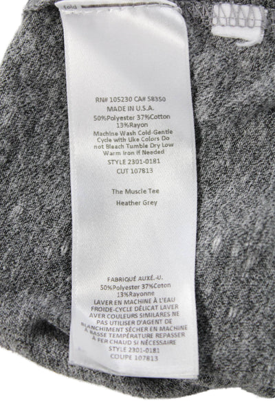 Current/Elliott Womens Gray Jersey Tank Crewneck Size 0