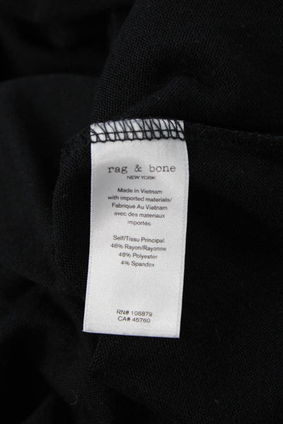 Rag & Bone Women Basic Black Sleeveless Mock Neck Tank Size S